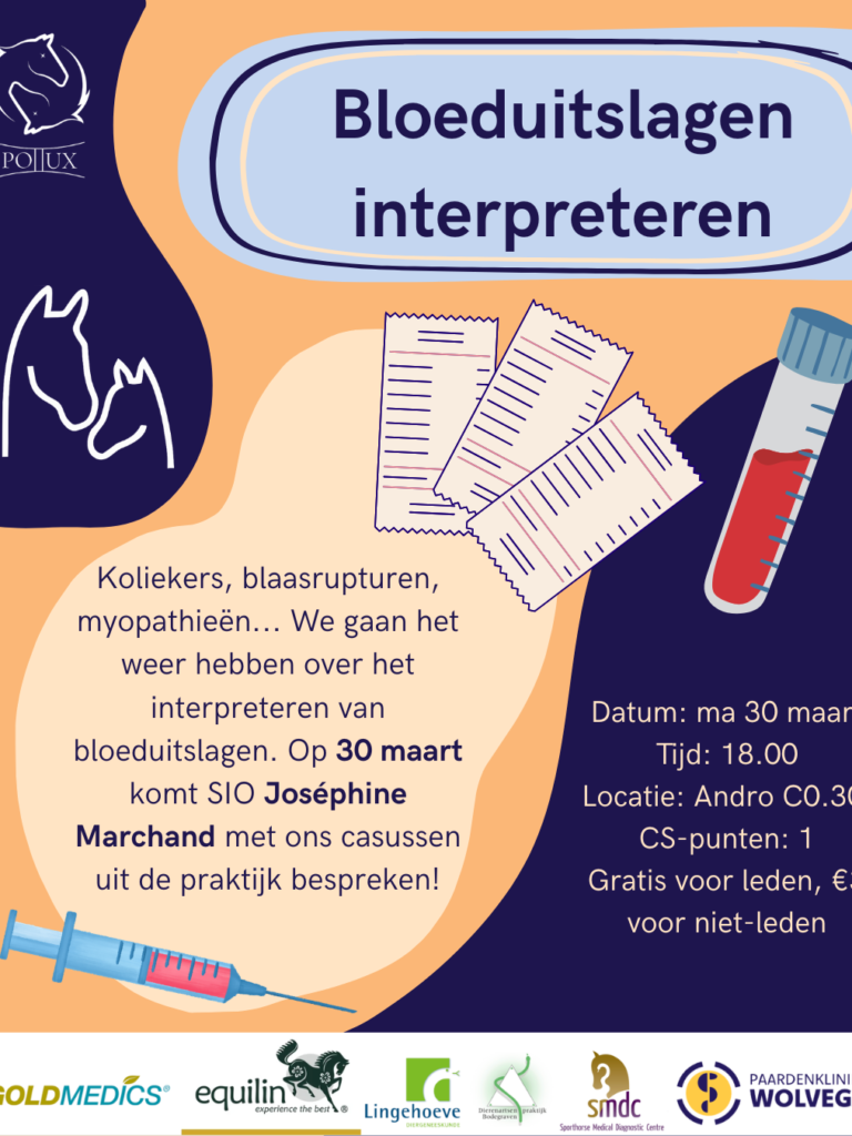 Veterinaire commissie bloeduitslagen lezing 30 maart